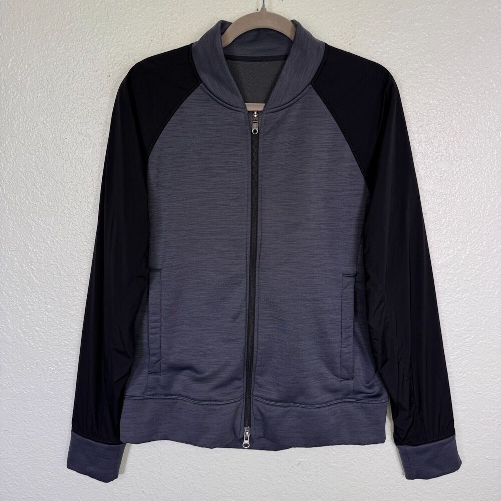 Lululemon Revolution Bomber Jacket Mens Medium Full Zip Gym Athleisure Polartec